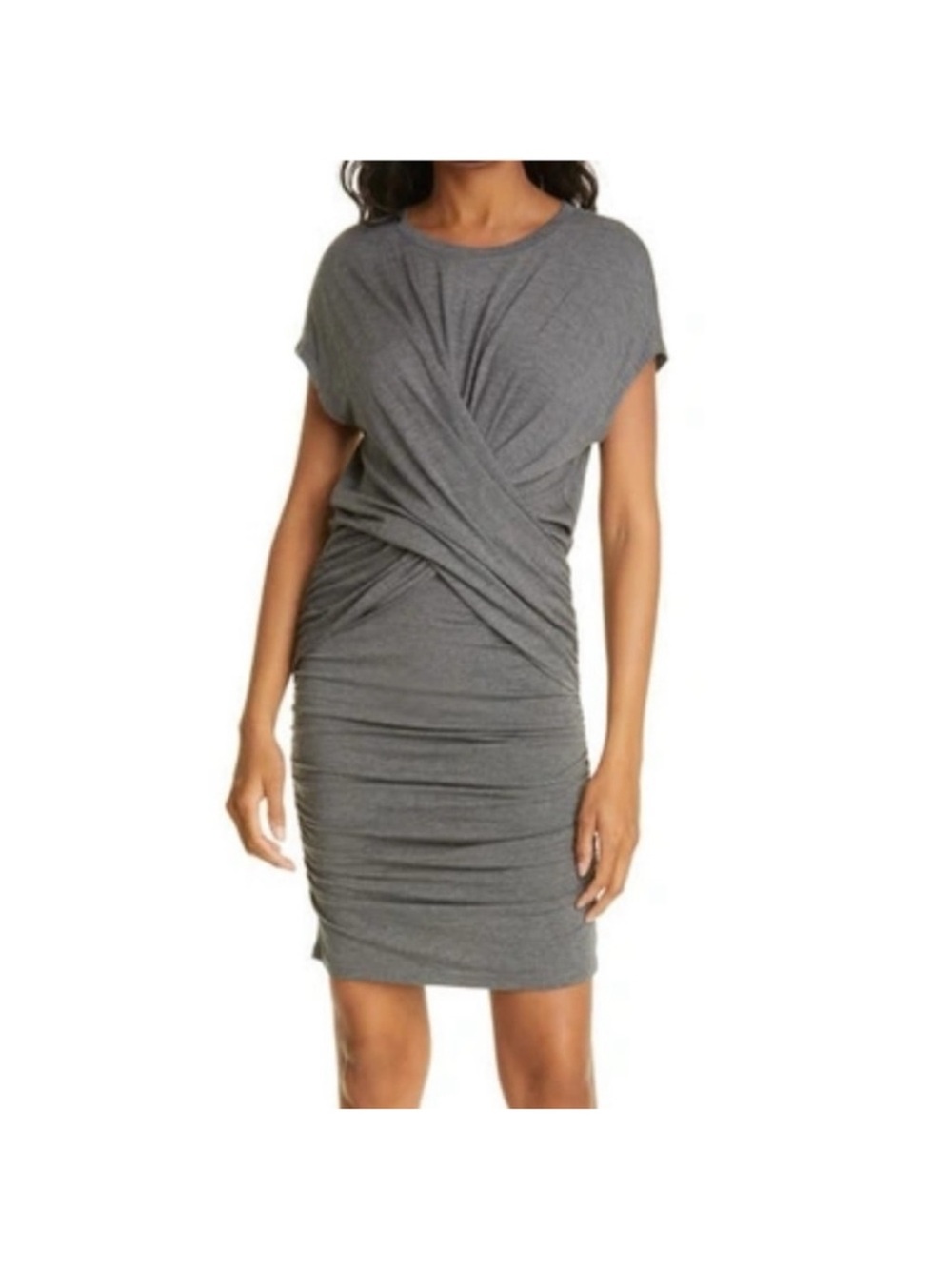 Frame Shirred Muscle Dress Casual Jersey